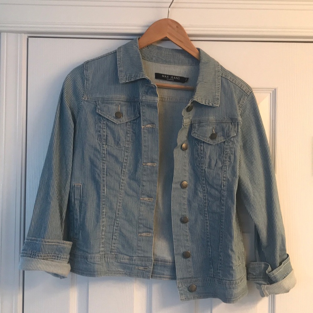 Striped Jean Jacket